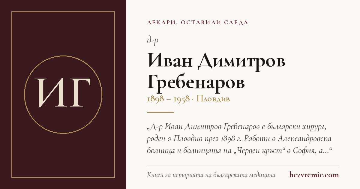 Карта за споделяне: д-р Иван Димитров Гребенаров
